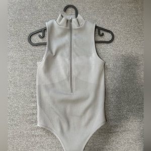 Grey seamless body suit